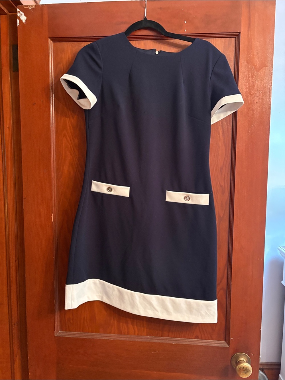 Tommy Hilfiger Classic Navy and White Shift Dress